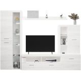 Mueble de Salón Moderno con Leds,Acabado en Andersen Pino