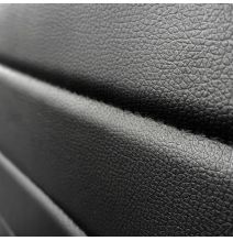 Pack de 6 Sillas Tapizadas para Salón, Color Negro y Patas Negras. Medidas: 39,5 cm (Anc) x 37,5 cm (Fon) x 96 cm