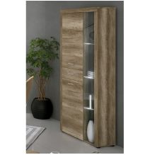 Mueble de Comedor, Color Cañón, Medidas: 230 cm (Anc) x 212 cm (Al) x 41,4 cm (Fon) + Mesa Centro Elevable 45,2x100x50