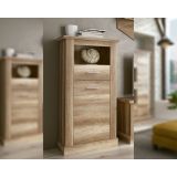 Mueble de Comedor, Mueble Salón, Acabado en Color Cañón, Medidas: 326 cm (Ancho) x 174,7 cm (Alto) x 41,8 cm (Fondo)