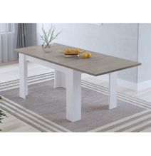 Mesa de Comedor Extensible, Mesa Salón, Robusta, Color Andersen Pino Gris, 138-198 cm (Largo) x 88 cm (Ancho) x 76 cm (Alto)