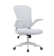 Silla de Oficina Ergonómica con Respaldo en Tejido 3D Blanco, Ajustable en Altura - Medidas 63x58x99,5-190,5 cm