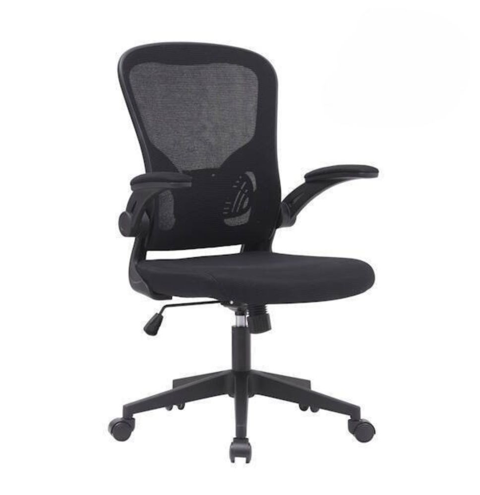 Silla de Oficina Ergonómica con Respaldo en Tejido 3D Negro, Ajustable en Altura - Medidas 63x58x99,5-190,5 cm