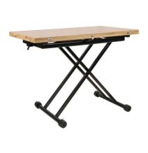 Mesa de Centro Elevable y Tapa Extensible - Fabricada en MDF - Cerrada 100x57 cm, Abierta 100x114 cm, Altura de 39 a 77 cm