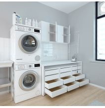 Cajonera 4 cajones | Color: Blanco | Medidas: 62 cm x 50 cm x 44 cm mueble dormitorio