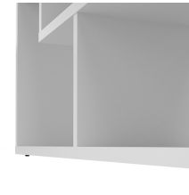 Estantería Geométrica Blanca para Salón con Múltiples Estantes – 169 x 120 x 28 cm (alto x ancho x fondo)