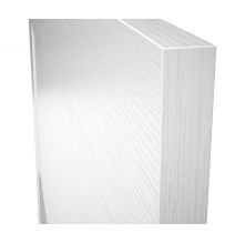 Cabezal para Cama de Matrimonio con patas, Color Blanco, Medidas: 160 cm (Ancho) x 130 cm (Alto) x 2,5 cm (Fondo)