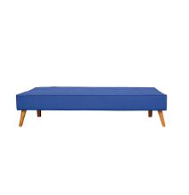 Sofá Cama Clic Clac 3 Plazas Tipo Libro, Color Azul oscuro, Diseño Moderno, 188x88x88 cm
